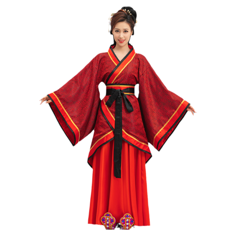 曲裾汉服改良汉服古代演出服