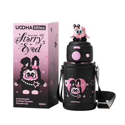 uooha悠饮双饮纯钛杯儿童保温杯
