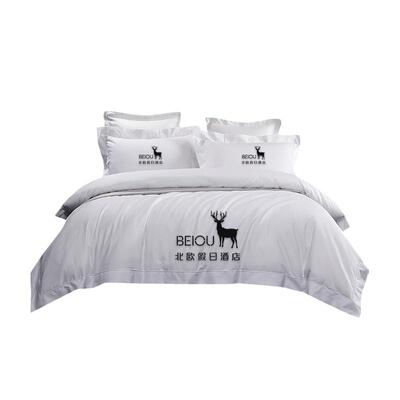 五星级酒店纯棉100S支床品七件套