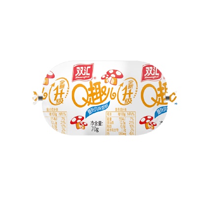 双汇Q趣儿蘑菇风味香肠70g