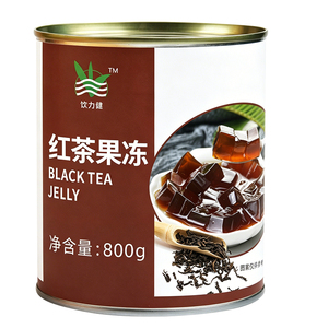 盾皇红茶果冻罐头甜品原料红茶冻