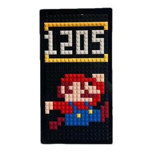 搞笑马里奥门牌号码牌家用磁吸创意定制装饰手工diy积木入户门牌