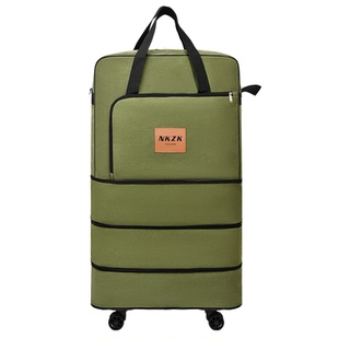 大容量158航空旅行袋托运搬家行李包可折叠伸缩帆布行李袋万向轮