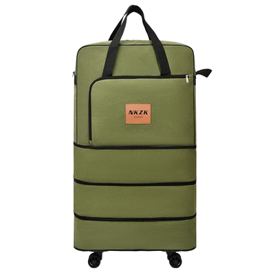 大容量可折叠万向轮旅行袋托运包