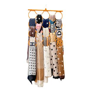 围巾收纳神器丝巾挂架可折叠丝袜架皮带腰带领带多功能陈列展示架