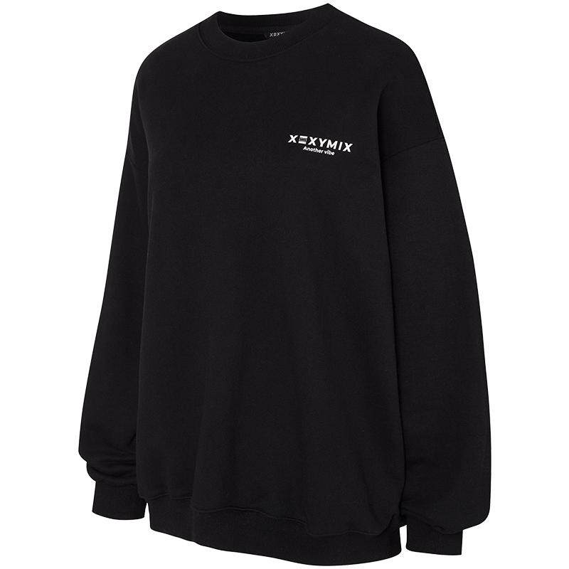 xexymix宽松圆领卫衣套头