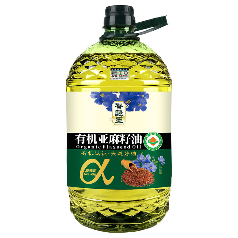 【有机认证】纯有机亚麻籽油5L