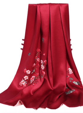 婚礼旗袍披肩女真手工刺绣