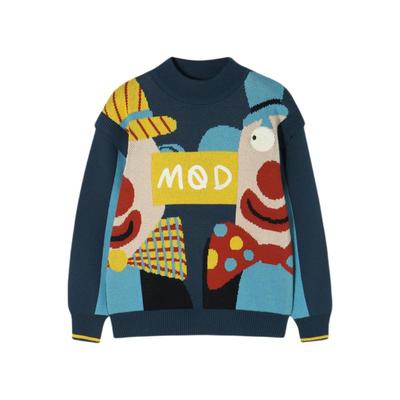 [VIP]【设计师系列】MQD童装男童针织衫秋冬款儿童加厚毛衣半高领