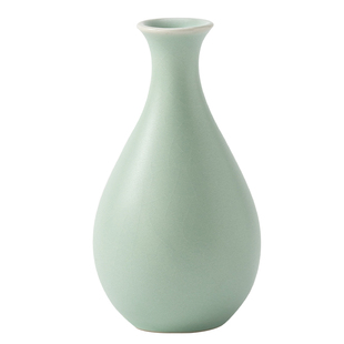 天青汝窑玉净瓶小花器｜复古汝瓷花插小花瓶陶瓷茶桌摆件居家装饰