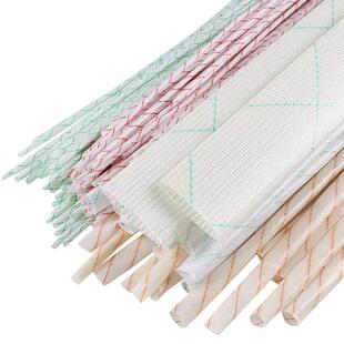 加厚黄蜡管电线绝缘软套管玻璃纤维管阻燃耐高温防火白黄腊管编织