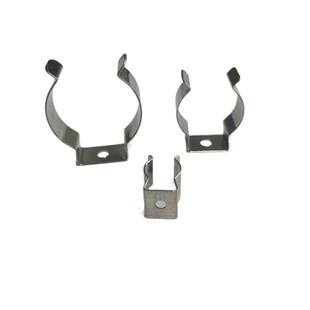 不锈钢弹簧片卡管扣弹片卡夹弹簧钢片灯管卡扣片弹性管夹U型卡