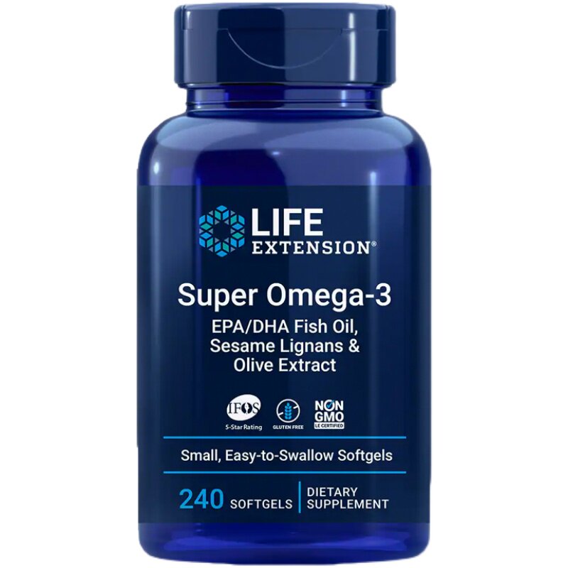 life extension深海鱼油Omega3卵磷脂7肠溶富里酸DHA磷虾油橄榄油