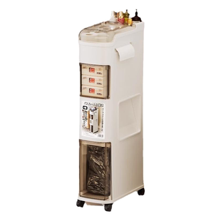 卫生间置物架多功能垃圾桶一体储物厕所马桶侧边浴室窄缝隙收纳柜