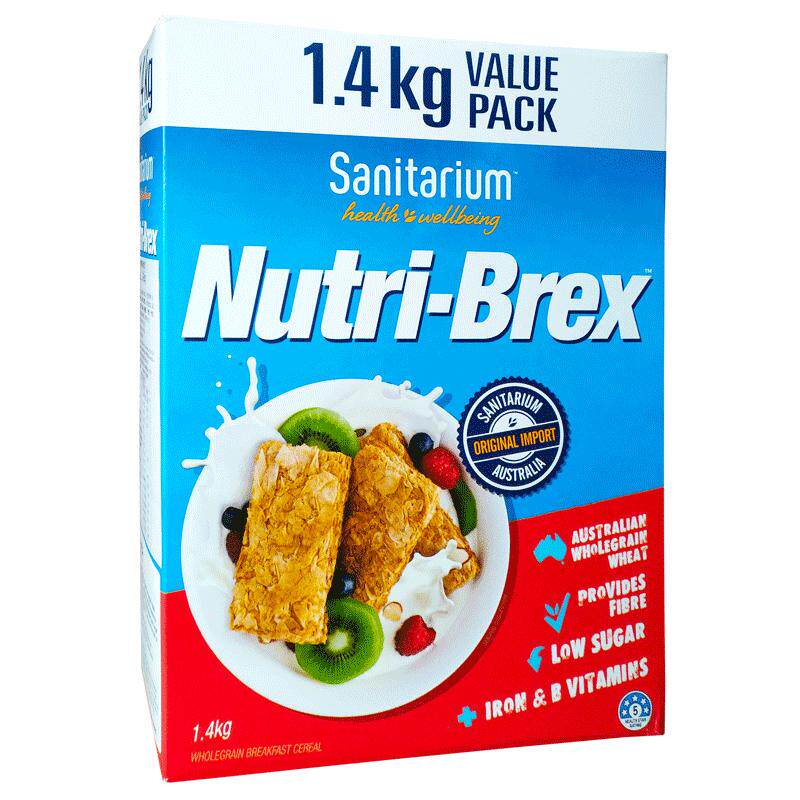 澳洲进口新康利weetbix欣善怡即食麦片1.4kg健身早餐冲饮谷物燕麦