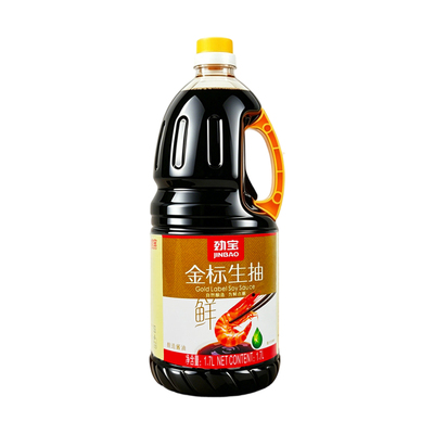 劲宝金标生抽1.7L红烧酱油酱汁提鲜炒菜凉拌火锅酿造酱油