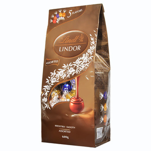 瑞士进口瑞士莲Lindt Lindor混合巧克力软心球569G冰山特浓黑婚庆