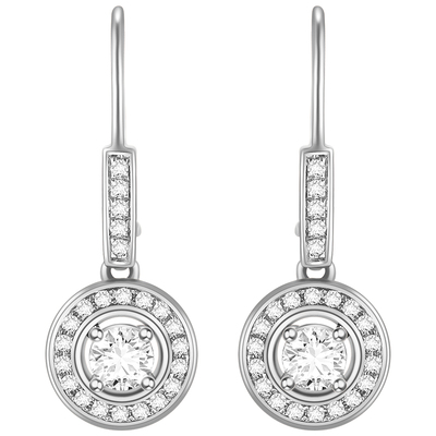 ENZO18K金镶钻石耳环女