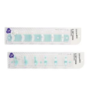 茶花挂钩强力粘胶免打孔一排长条门后壁挂墙壁挂衣墙上厨房挂钩架