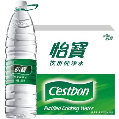 怡宝纯净水1.55L×12瓶整箱