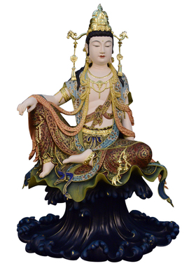 观音木雕香樟木迎善永安