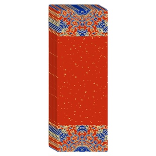 2026年新款新年书签古典中国风空白卡手写古风书法文创马年红色diy手工材料宣纸蜡染定制创意卡纸带流苏卡片