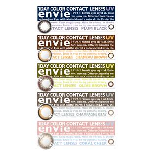 envie梨花美瞳日抛10片女大小直径近视隐形眼镜混血进口官网