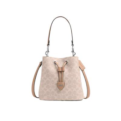 【自营】COACH/蔻驰时尚百搭 女士PVC配皮单肩斜挎手提包CBH07