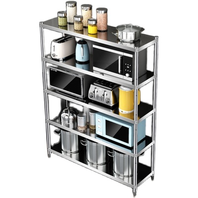 多层落地商用橱柜不锈钢架