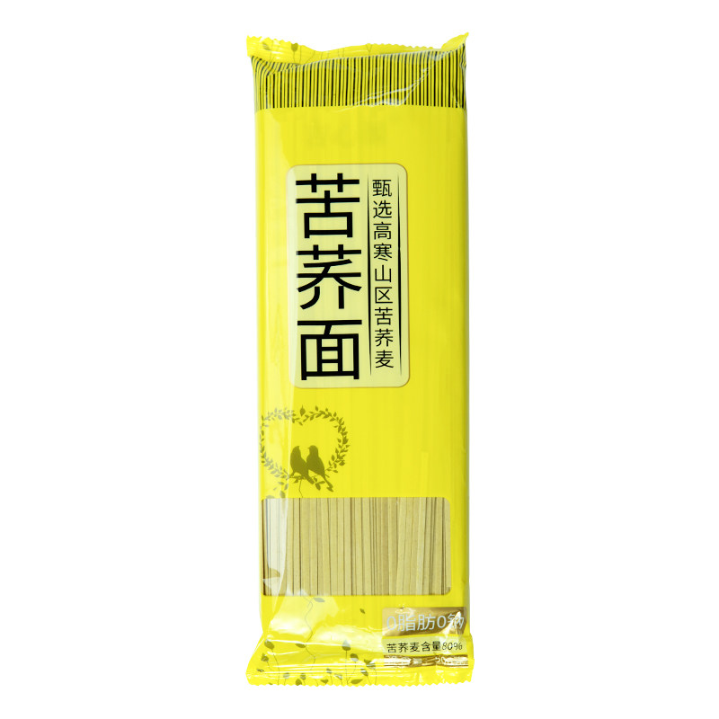 80%黄苦荞麦面面条苦荞挂面