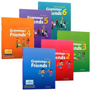 包邮牛津小学英语语法书 英文原版 Oxford Grammar Friends1-6语法做朋友涵盖剑桥少儿英语考试语法寒暑假短期语法学习含学生软件