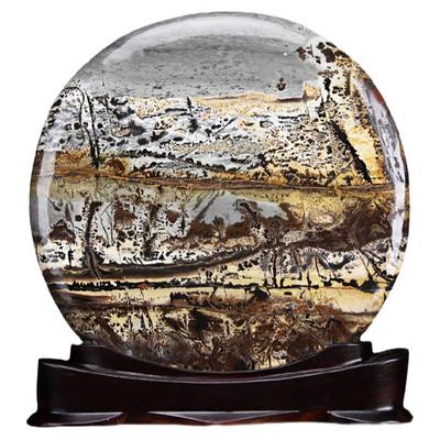 奇石天然原石国画石办公桌面摆件