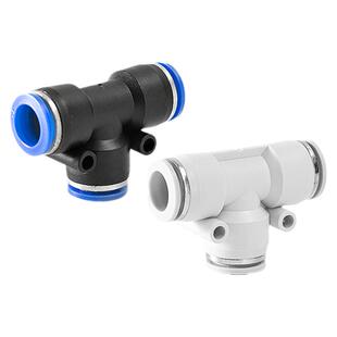 气动气管快速接头PE6/PE12快插接头PE4 8PE10 14 16T型三通全型号