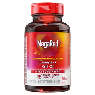 MegaRed脉拓美国原装进口高纯度南极磷虾油omega3迈拓精粹非鱼油