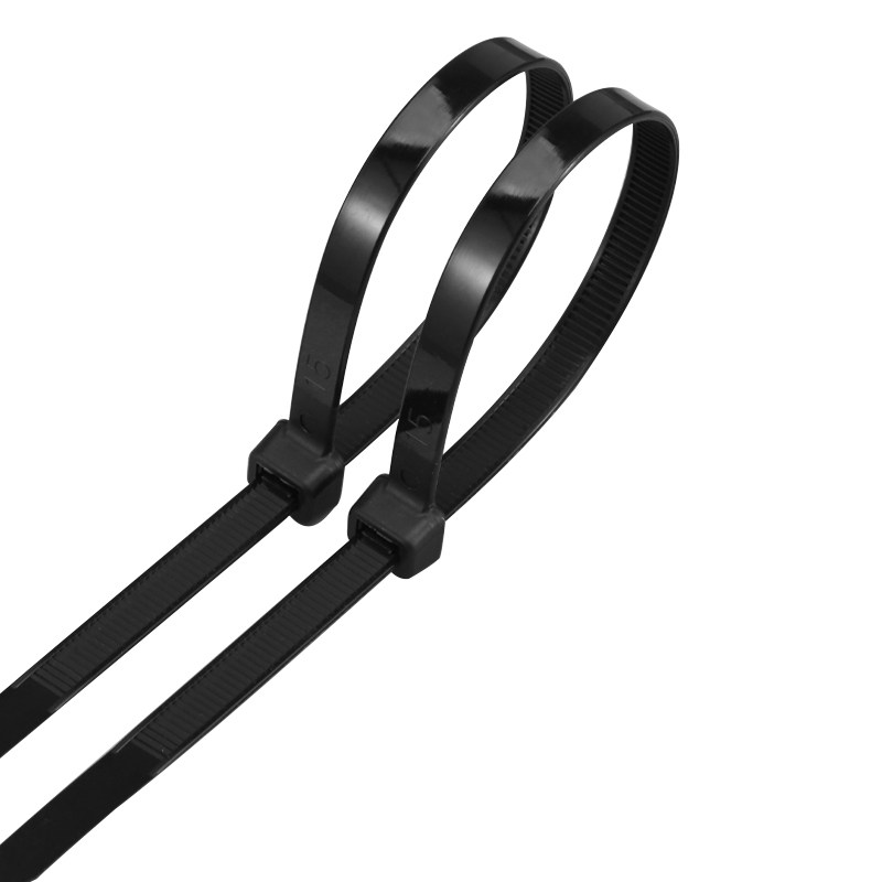 黑色自锁式尼龙扎带加长加粗白色塑料捆扎固定卡扣束带4*200x250