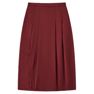 REFOUND TEN 设计师 26春夏新品 醋酸压褶弧形花苞半裙 SOLSOL