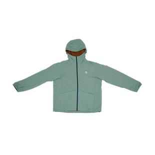 素然AnKoRau 安高若冬季女士户外穿搭双面穿梭织抓绒带帽外套