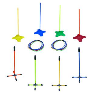 儿童立柱套圈19厘米圆圈幼儿园感统训练器材手眼协调户外游戏玩具