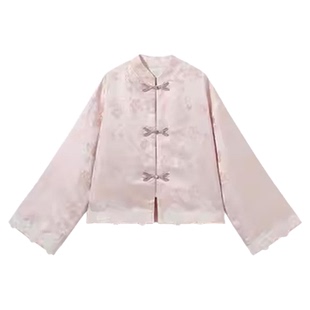 英氏女童新中式汉服外套2025秋冬新款儿童国风复古盘扣古风上衣