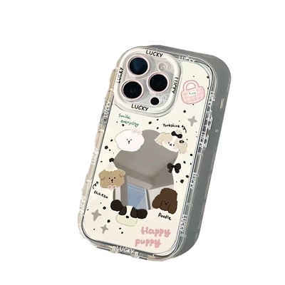 pura80镜面手机壳可爱小狗补妆