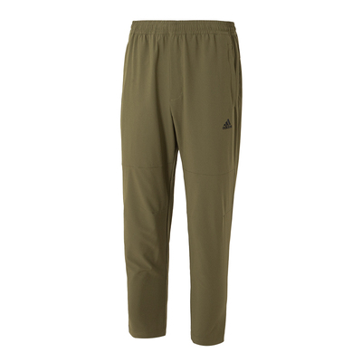 阿迪达斯裤子男裤2025新款军绿色跑步运动裤锥形休闲裤卫裤JN4351