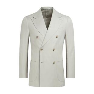 奥莱SUITSUPPLY沙砾色棉西装上衣