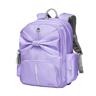 Letopo乐同儿童书包护脊减负超轻1—6年级女孩蝴蝶结减重双肩背包