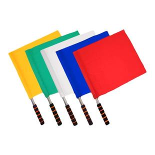 发令旗田径裁判巡边旗足球边裁旗红旗黄绿白旗交通指挥旗铁路信号旗令旗刀旗跳舞比赛体操表演红旗开幕式道具