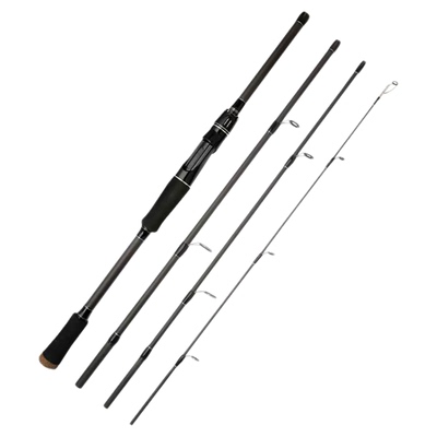 高碳素m调4节路亚竿远投便携鱼竿