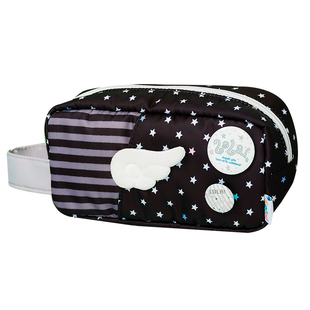 LOLA DESIGN天使笔袋痛 高颜值文具收纳袋痛包透明可放小卡开学礼
