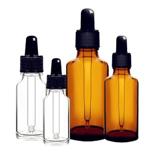 透明螺口玻璃滴管瓶滴瓶茶色多规格密封滴瓶精油瓶5ml10ml15ml20ml30ml50ml100ml滴管滴瓶试剂滴瓶
