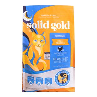 萌宠儿金素猫粮金装素力高solidgold幼猫成猫素力高金装猫粮12磅
