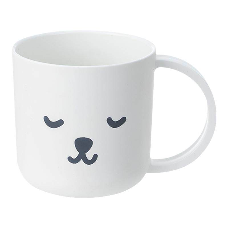 霜山儿童漱口杯可爱小熊印花洗漱杯多功能便携刷牙杯子280ml