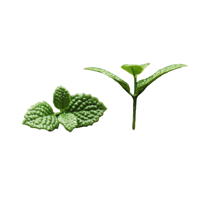 薄荷芽提拉米苏蛋糕摆盘装饰叶子烘焙甜品摆件仿真薄荷叶食品级